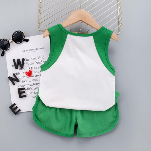 Summer boy vest set two-piece set
